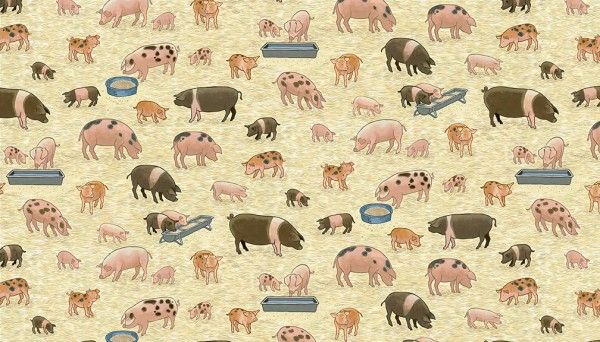 Village Life Fabric 112cm (44