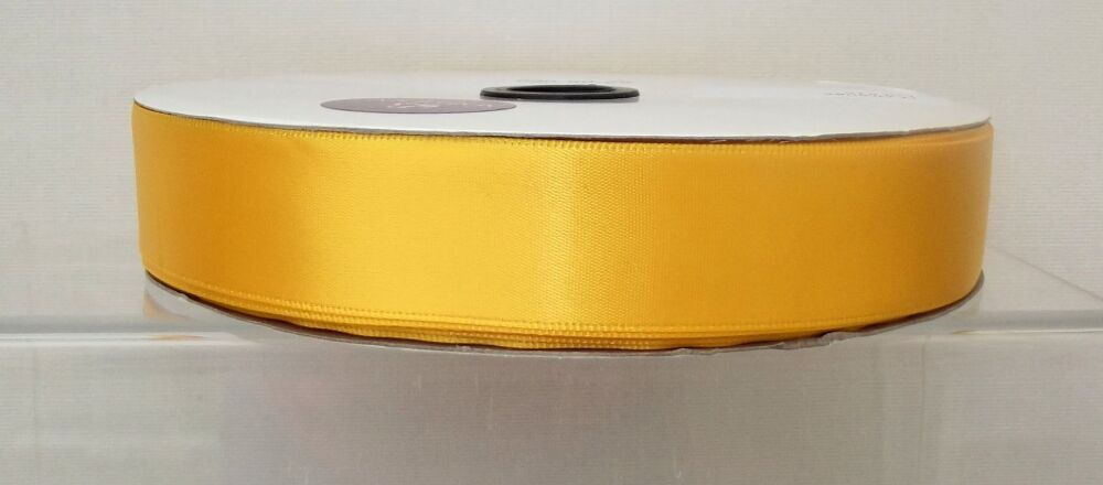 Single Sided Satin Ribbon 12/25/38/50mm Widths Sold per metre Orange