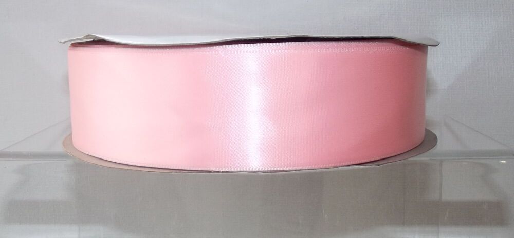 Single Sided Satin Ribbon 12/25/38/50mm Widths Sold per metre Baby Pink