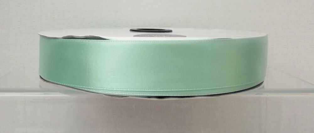 Single Sided Satin Ribbon 12/25/38/50mm Widths Sold per metre Mint Green