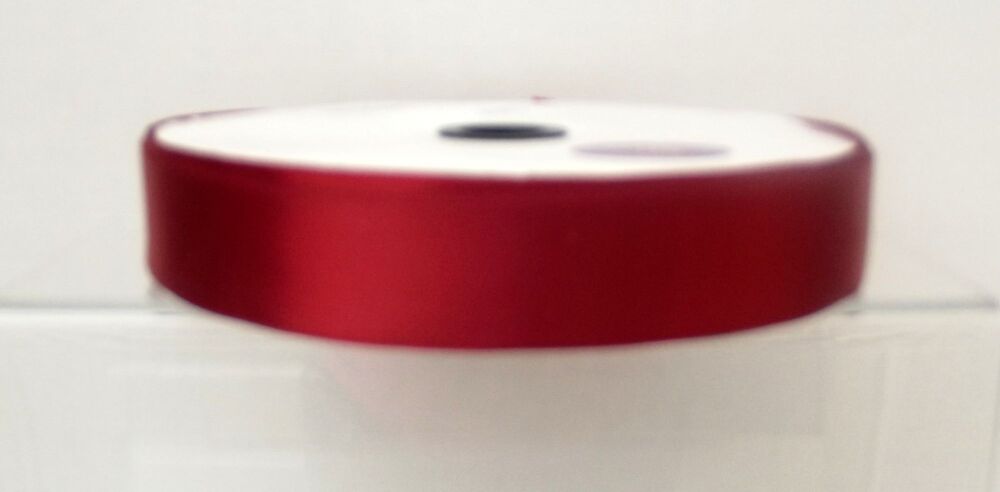 Single Sided Satin Ribbon 12/25/38/50mm Widths Sold per metre Wine