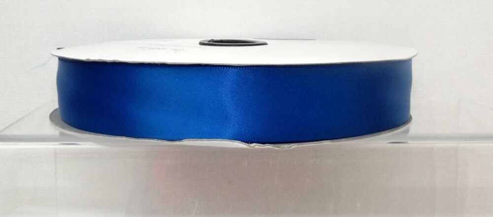 Single Sided Satin Ribbon 12/25/38/50mm Widths Sold per metre Royal Blue