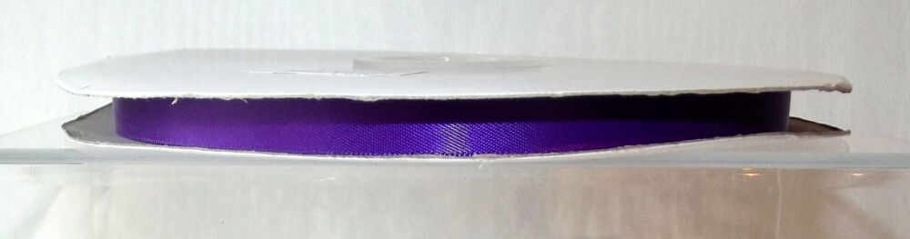 Double Sided Satin Ribbon 6/10/20mm Widths Sold per metre Purple