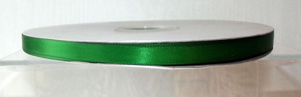 Double Sided Satin Ribbon 6/10/20mm Widths Sold per metre Emerald Green