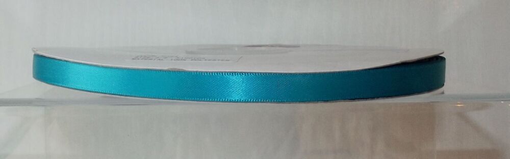 Double Sided Satin Ribbon 6/10/20mm Widths Sold per metre Teal