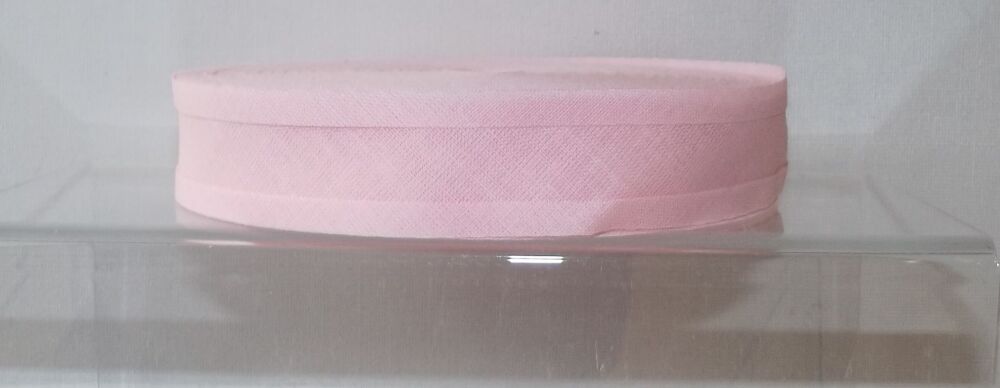 Bias Binding 25mm Wide 100% Cotton Sold per Metre Baby Pink