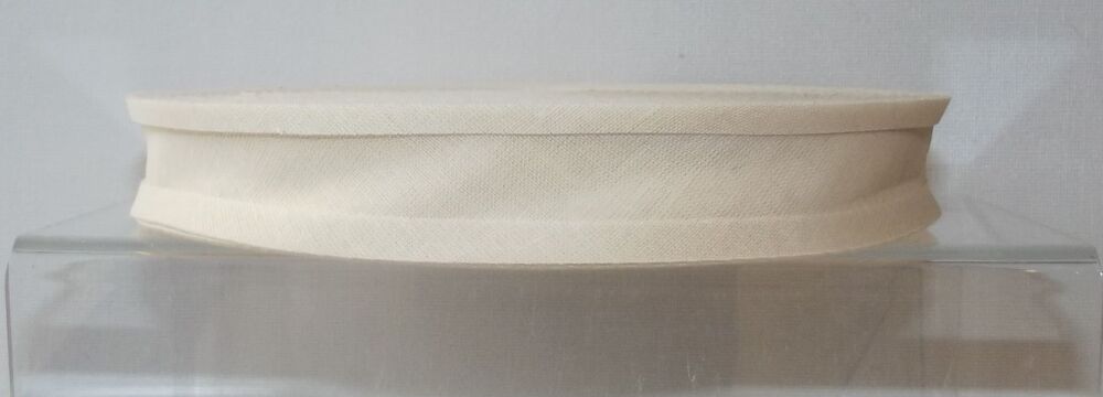 Bias Binding 25mm Wide 100% Cotton Sold per Metre Cream