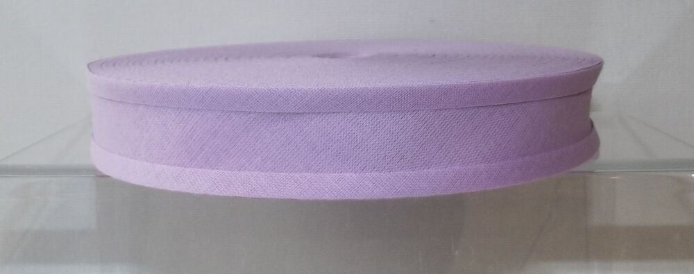 Bias Binding 25mm Wide 100% Cotton Sold per Metre Lilac