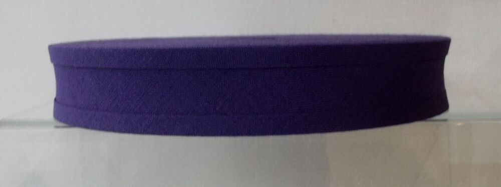 Bias Binding 25mm Wide 100% Cotton Sold per Metre Purple