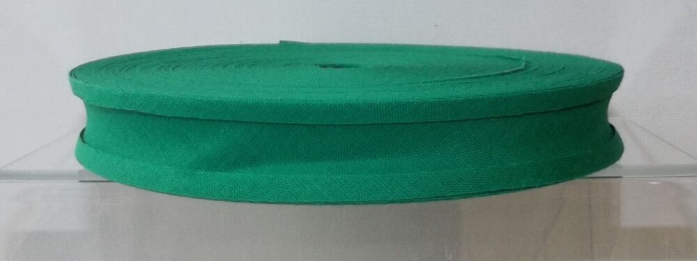 Bias Binding 25mm Wide 100% Cotton Sold per Metre Emerald Green