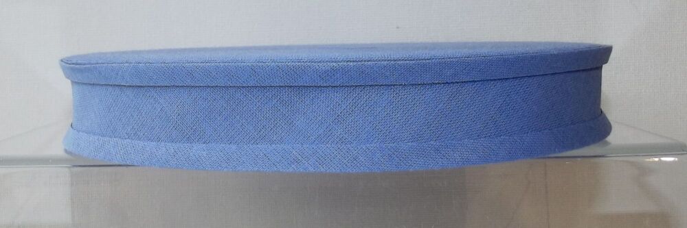 Bias Binding 25mm Wide 100% Cotton Sold per Metre Mid Blue