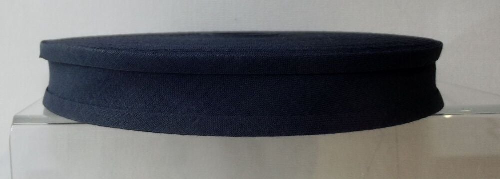 Bias Binding 25mm Wide 100% Cotton Sold per Metre Navy Blue