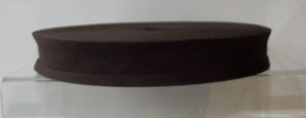 Bias Binding 25mm Wide 100% Cotton Sold per Metre Chocolate Brown