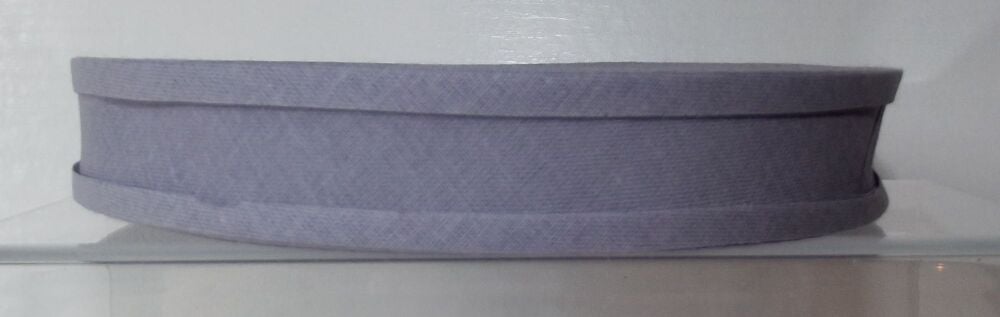 Bias Binding 25mm Wide 100% Cotton Sold per Metre Dark Grey