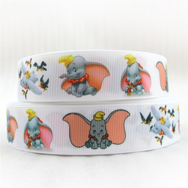 Dumbo Grosgrain Ribbon 25mm Wide Sold per metre White