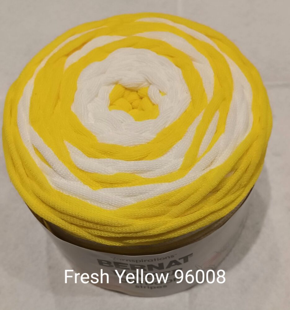 Bernat Outdoor Maker Stripes 250g Fresh Yellow 96008