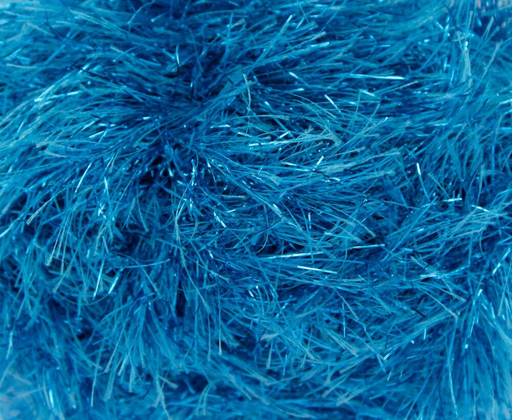 King Cole Tinsel Yarn Knitting Crochet Crafts 100g Ball - Turquoise #1583