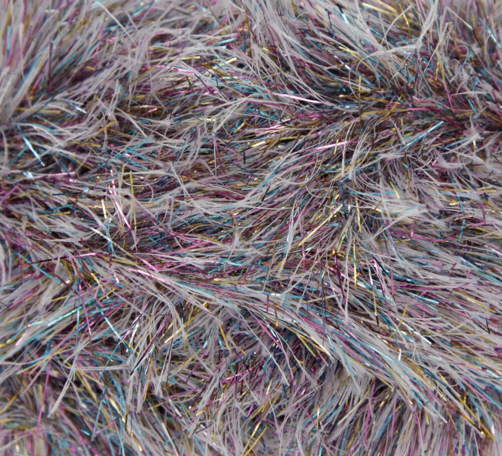 King Cole Tinsel Yarn Knitting Crochet Crafts 100g Ball - Argent #1781