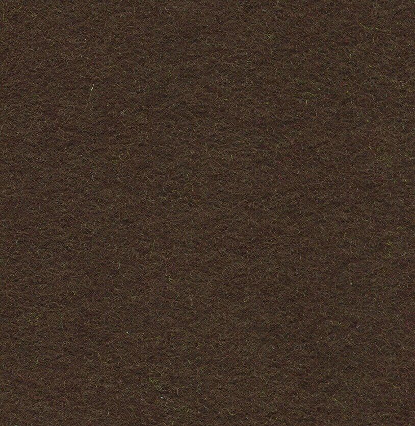 Felt Sheets 30cm (12") Squares Self Adhesive 70% Wool/30% Viscose Dark Brown #47