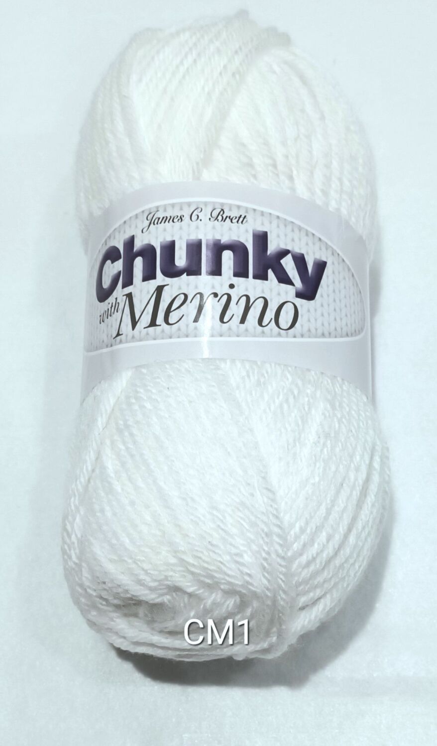 James C Brett Chunky Yarn with Merino 100g Cream CM01