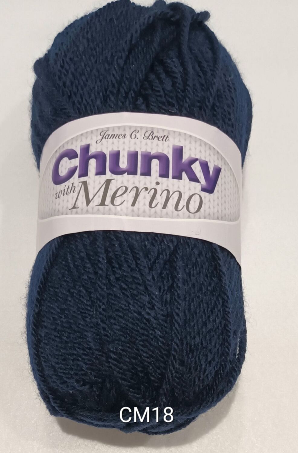 James C Brett Chunky Yarn with Merino 100g Navy CM18