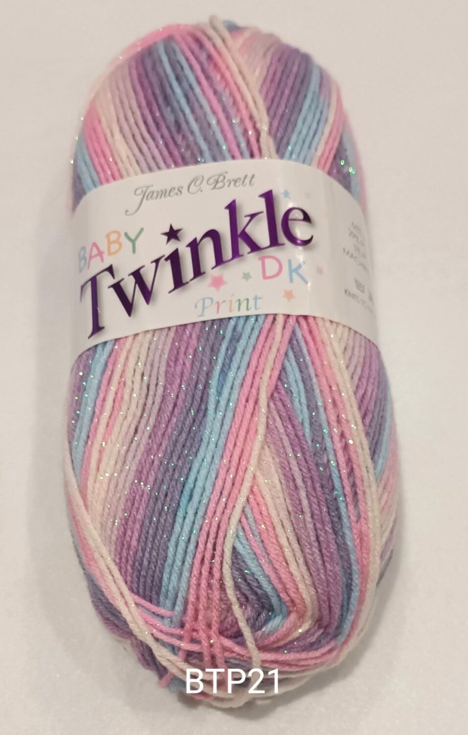 Baby Twinkle Double Knitting Yarn 100g Mauve & Pink BTP21