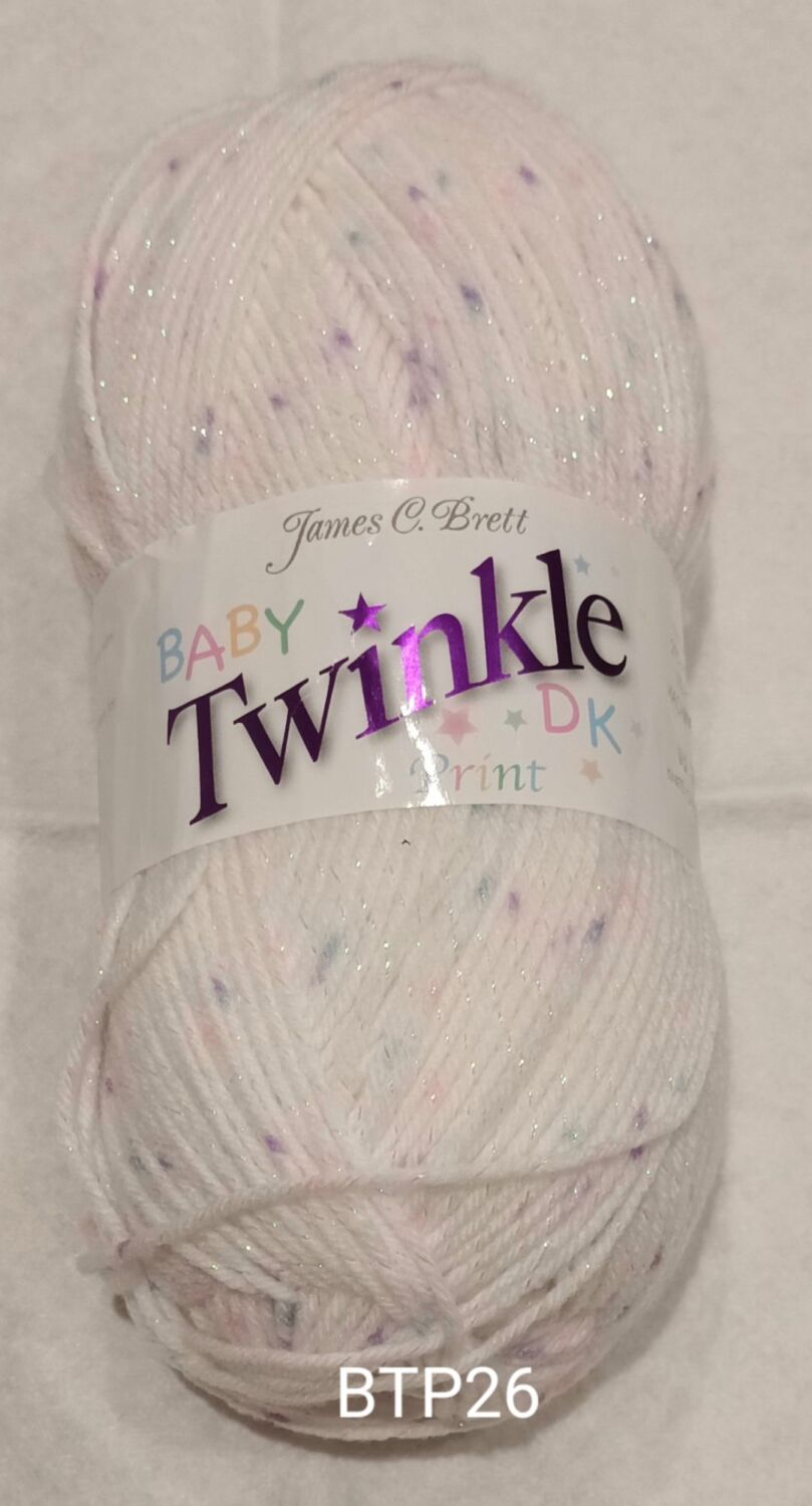 Baby Twinkle Double Knitting Yarn 100g Whites BTP26