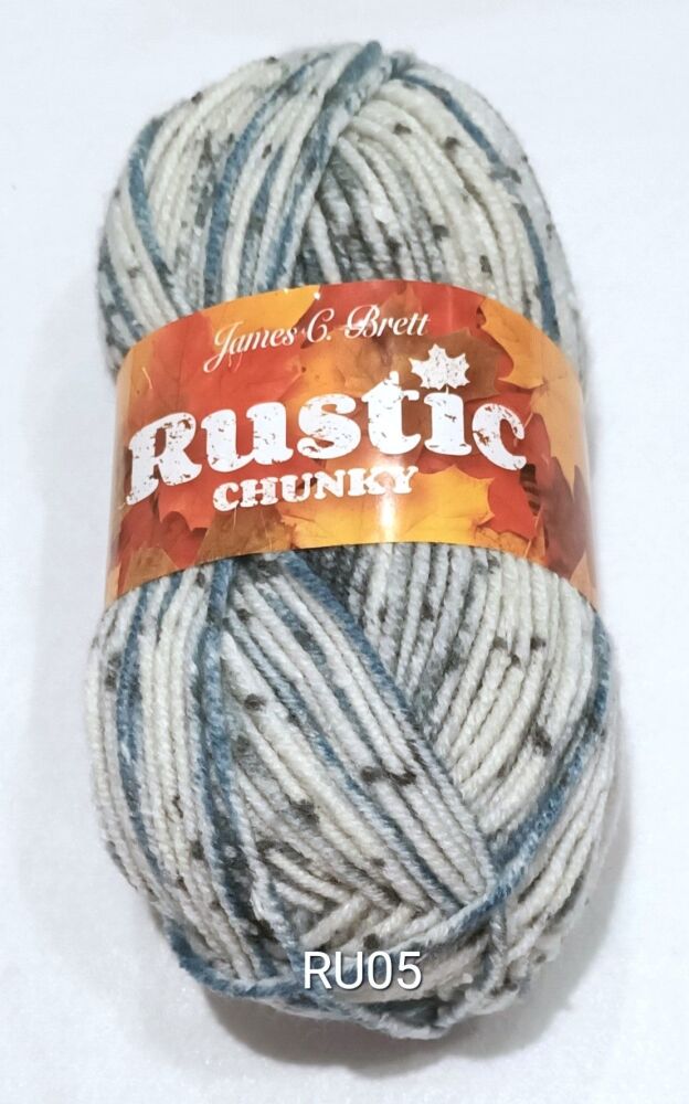 REDUCED TO CLEAR 3 PACK James C Brett Rustic Chunky Yarn 100g RU005