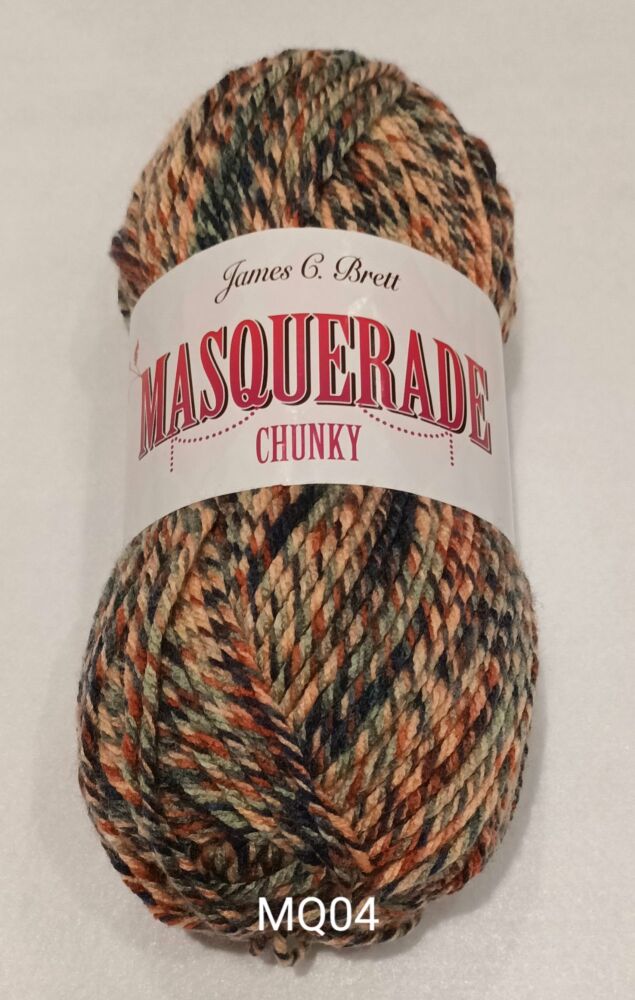 REDUCED TO CLEAR 3 PACK James C Brett Masquerade Chunky Yarn 100g MQ04