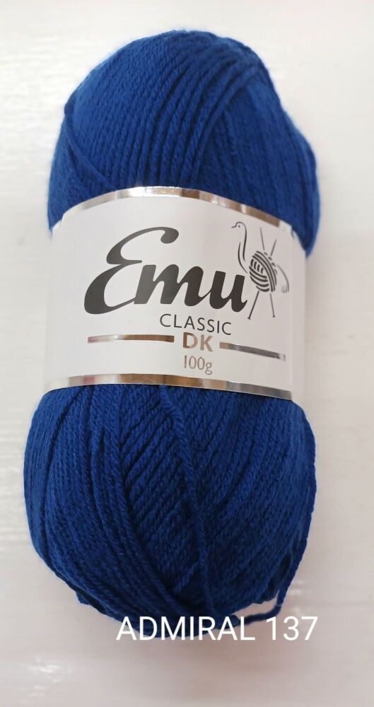 Emu Double Knitting Yarn 100g Admiral 137 Knitting & Crochet