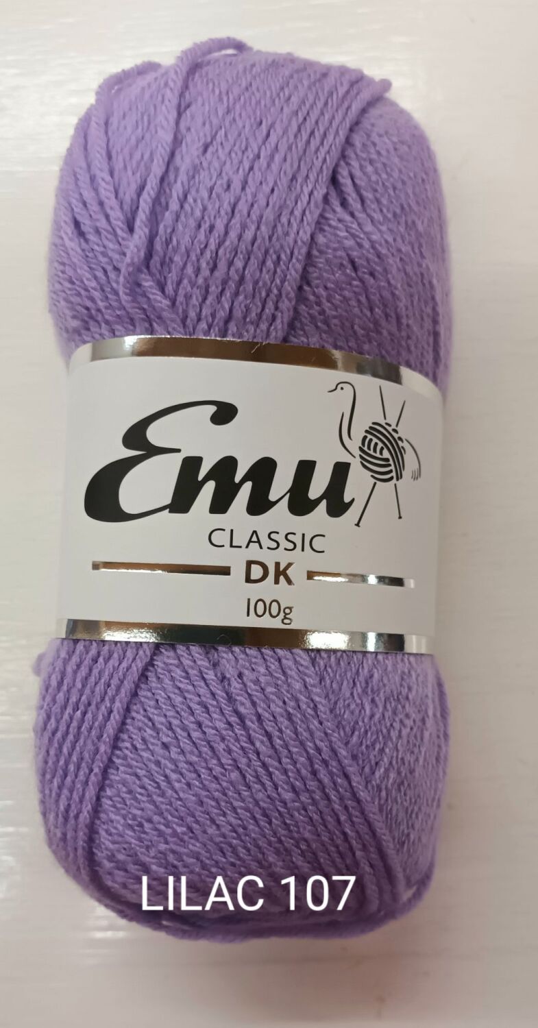 Emu Double Knitting Yarn 100g Lilac 107 Knitting & Crochet