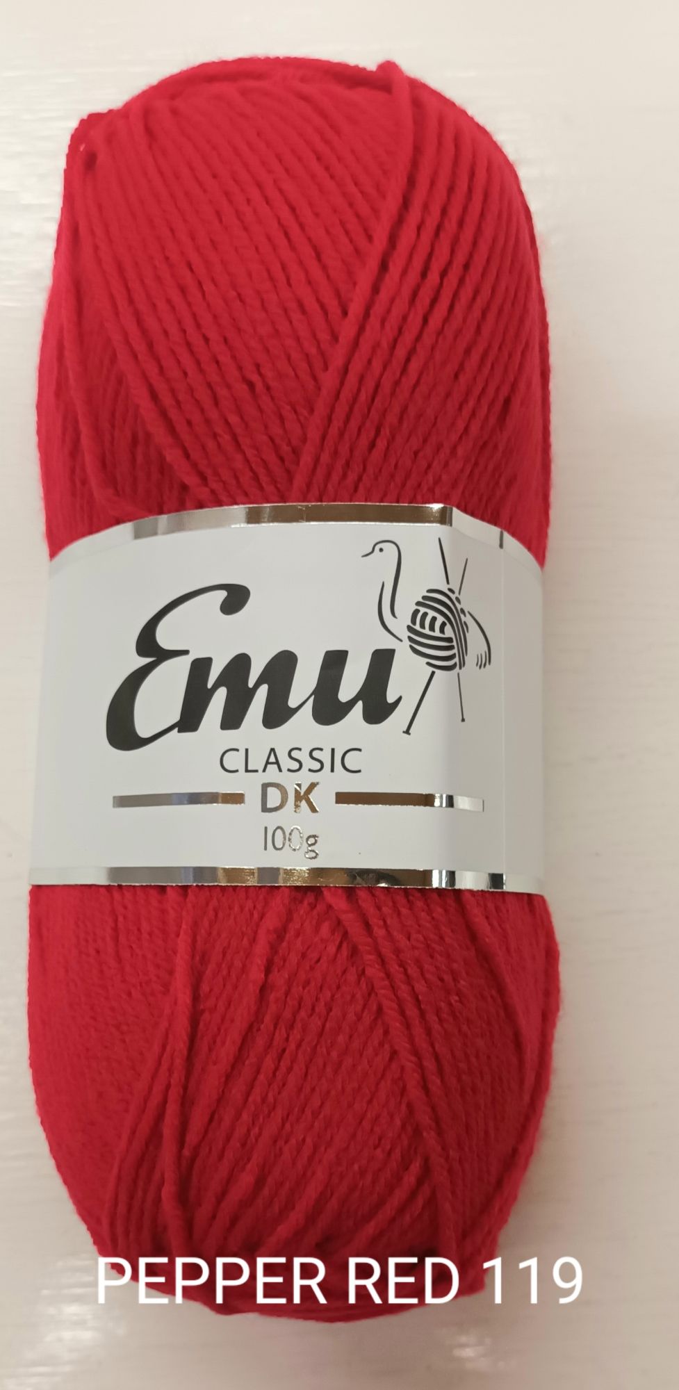 Emu Double Knitting Yarn 100g Pepper Red 119 Knitting & Crochet