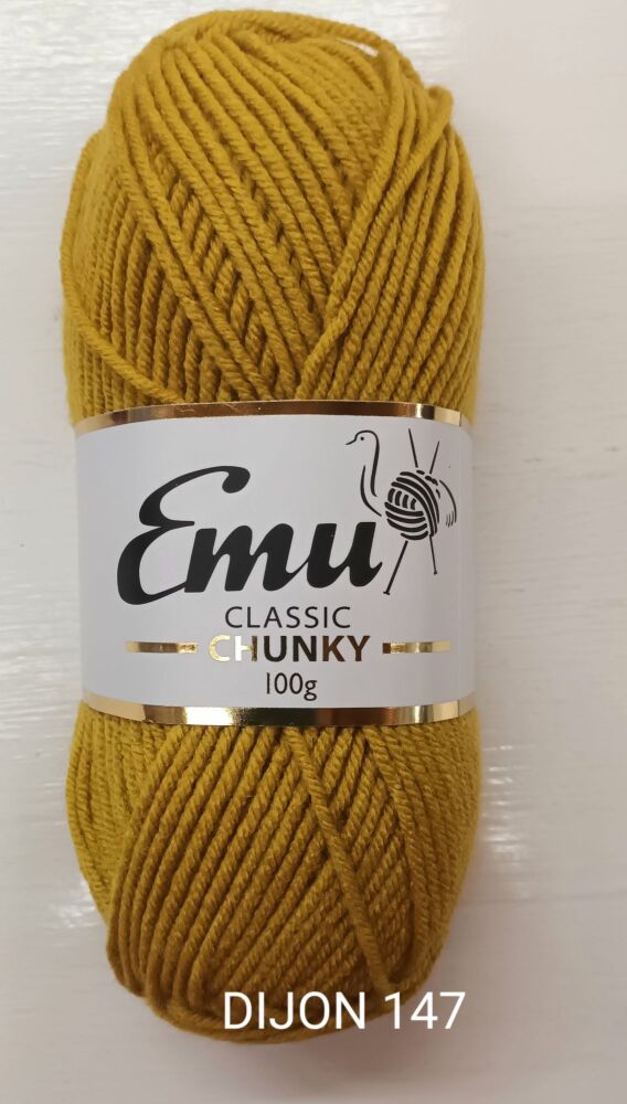 Emu Chunky Yarn 100g Dijon 147 Knitting & Crochet