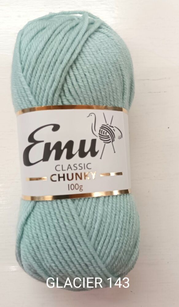 Emu Chunky Yarn 100g Glacier 143 Knitting & Crochet