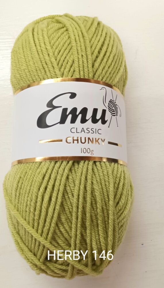 Emu Chunky Yarn 100g Herby 146 Knitting & Crochet