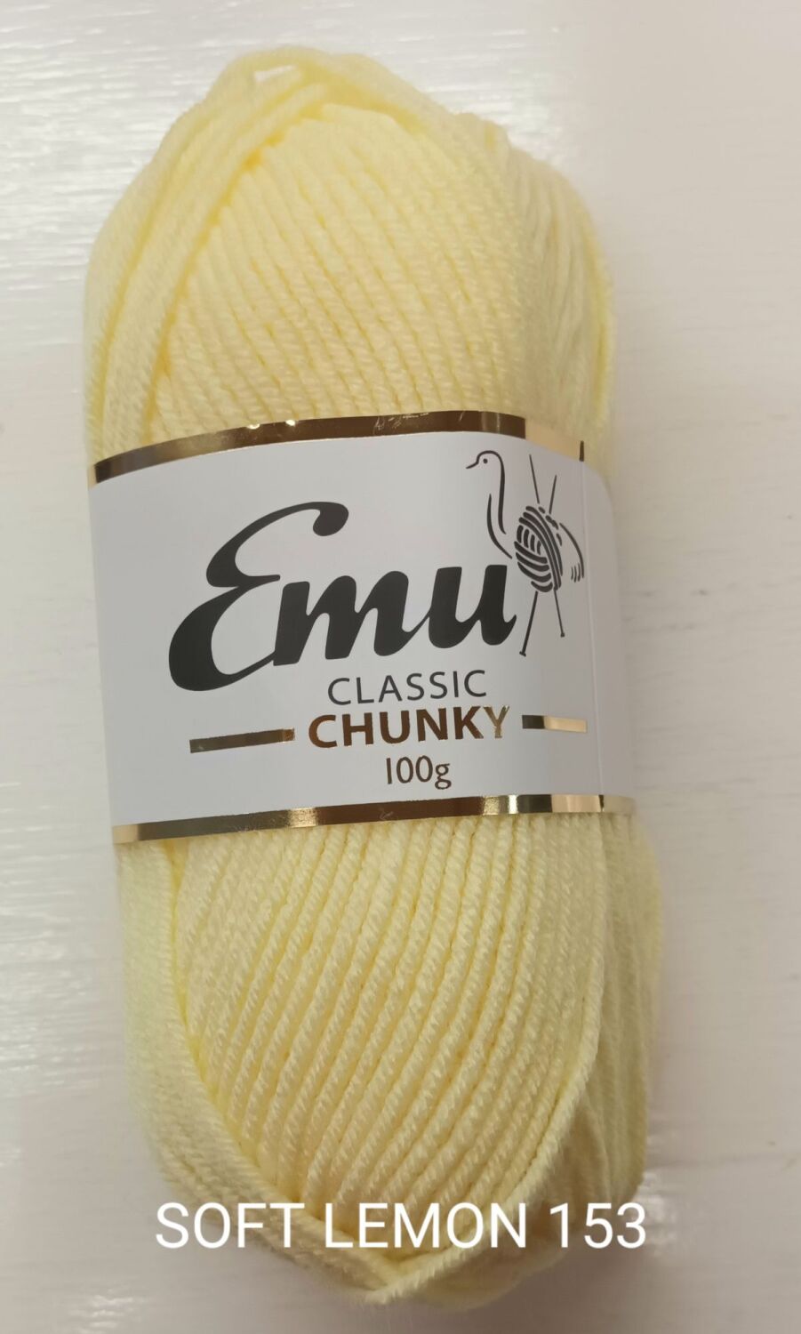 Emu Chunky Yarn 100g Soft Lemon 153 Knitting & Crochet