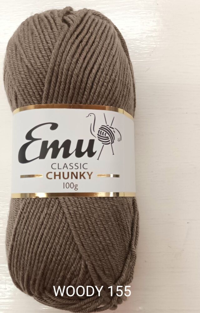 Emu Chunky Yarn 100g Woody 155 Knitting & Crochet