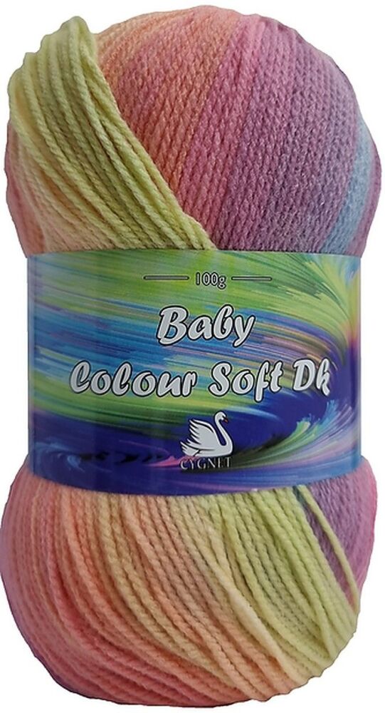 Cygnet Baby Colour Soft Double Knitting Yarn 100g Peachy-O 555