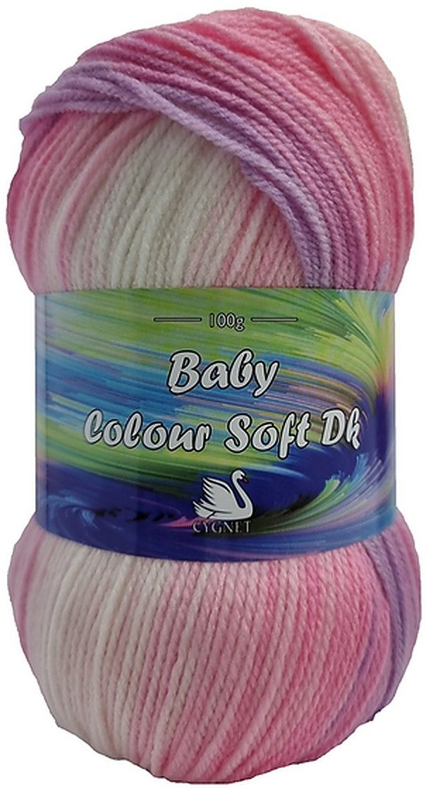 Baby Colour Soft Double Knitting Yarn 100g Sugar Fairy 551