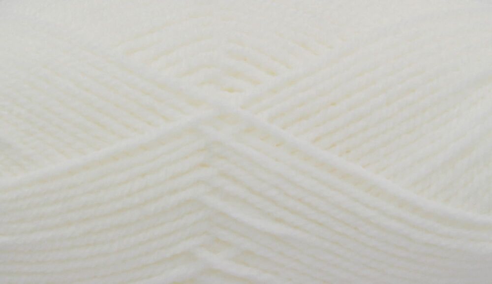 King Cole Big Value Baby Double Knitting Yarn 50g White 4060