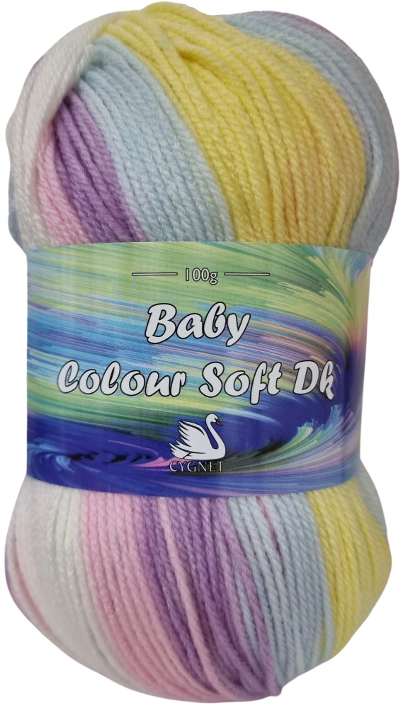 Colour Soft Baby Double Knitting Yarn 100g Pink Lemonade 556 Crochet Crafts