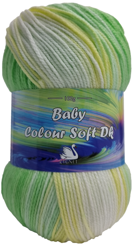 Colour Soft Baby Double Knitting Yarn 100g Whirly Pop 553 Crochet Crafts