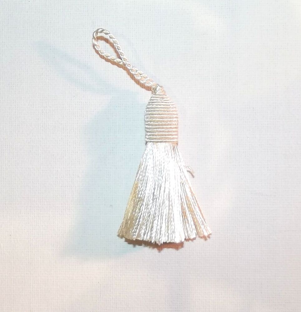 Beehive Top Plain Tassels 6cm + 3cm Loop Sold Individually