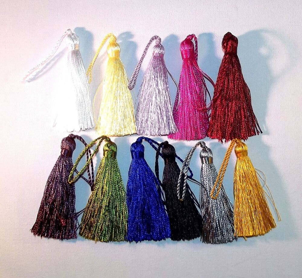 Plain Tassels 7cm + 3cm Loop Sold Individually