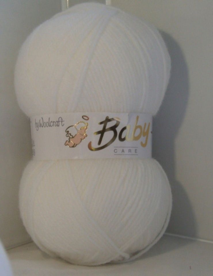 Jarol Baby Double Knitting 100g White 600 Knitting Crochet Crafts