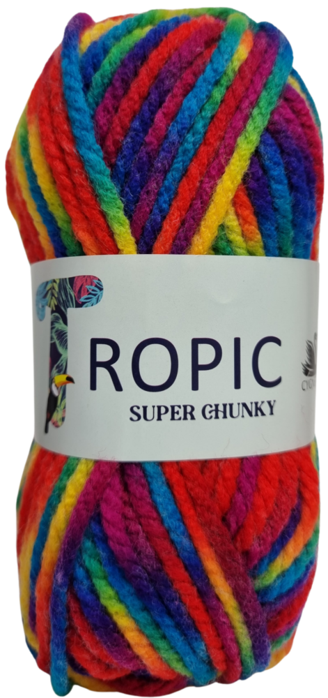 Tropics Super Chunky Yarn 100g Macaw 203 Knitting Crochet Crafts