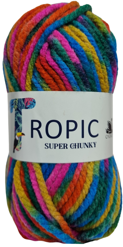 Tropic Super Chunky Yarn 100g Peacock 507 Knitting Crochet Crafts