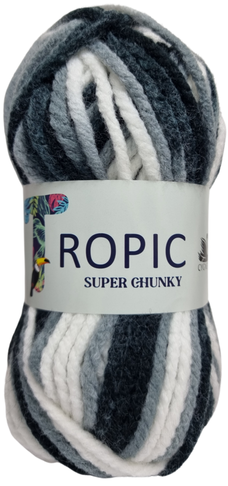 Tropic Super Chunky Yarn Magpie 801 Knitting Crochet Crafts