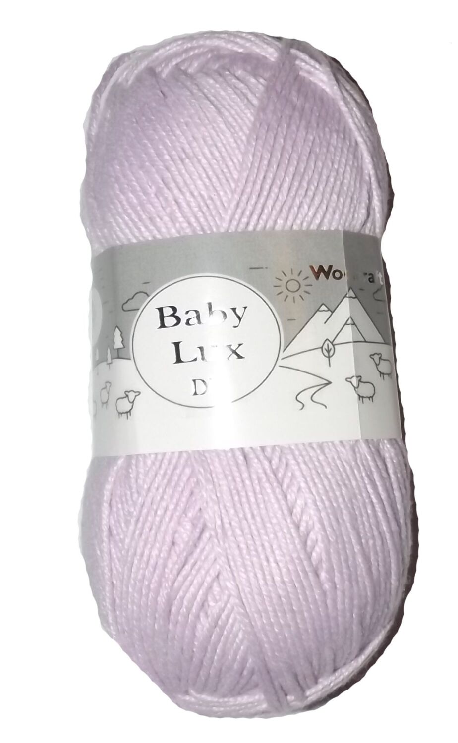 Baby Lux 100g Double Knitting Yarn Crochet Crafts Lilac 70632