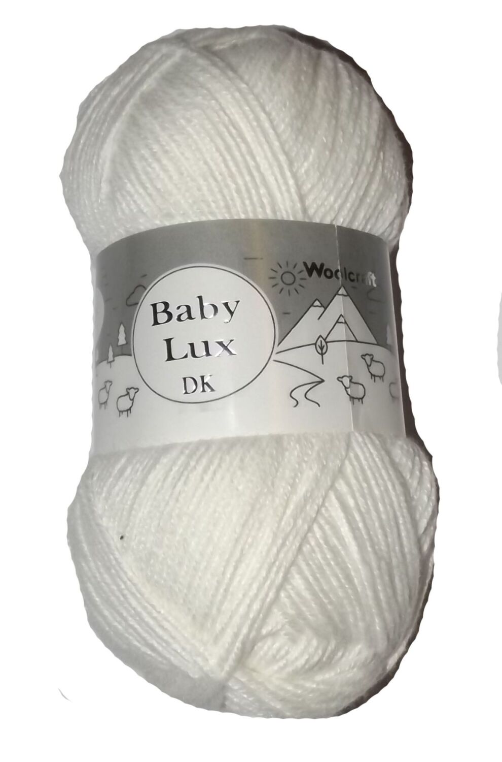 Baby Lux 100g Double Knitting Crochet Crafts White 70120